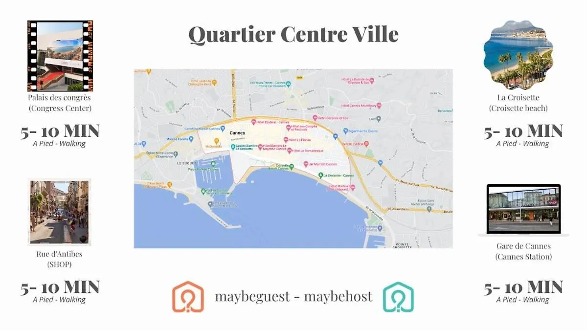 A031-Beautiful Apt For 6 - Cannes Close To The Beach
